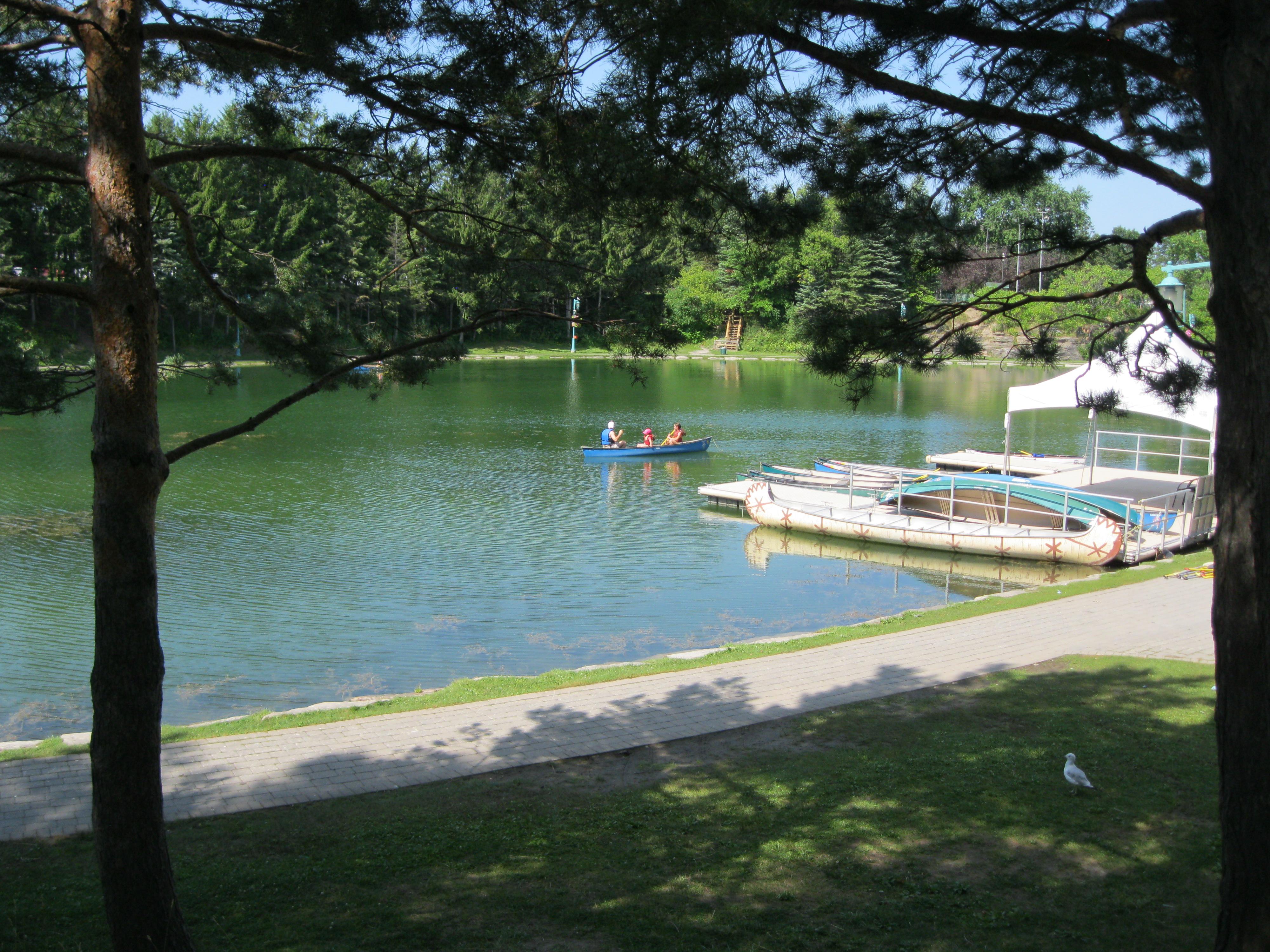 Summer landscape at the Centre de la nature in Laval.