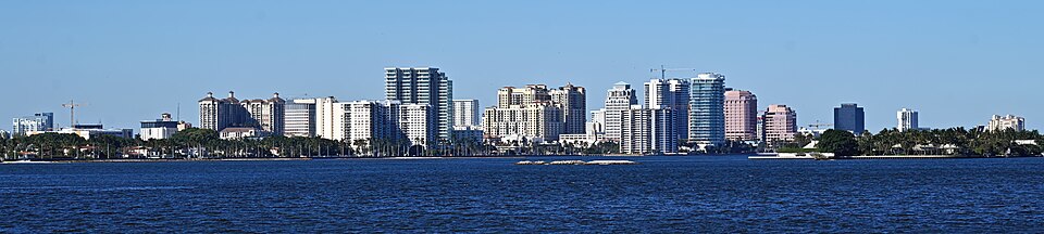 West Palm Beach skyline.