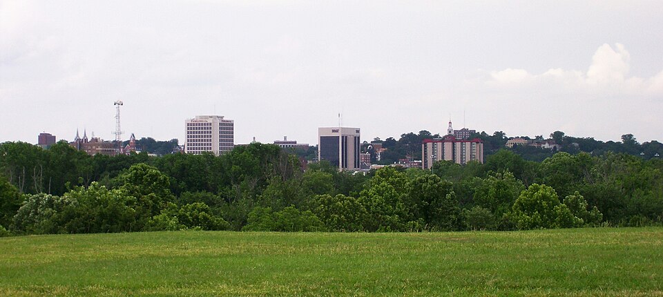 Downtown Macon from the Ocmulgee area.