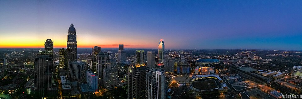 Charlotte skyline.