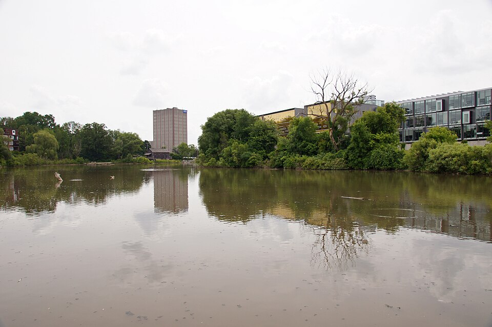Silver Lake in Waterloo Park, Ontario, Canada.