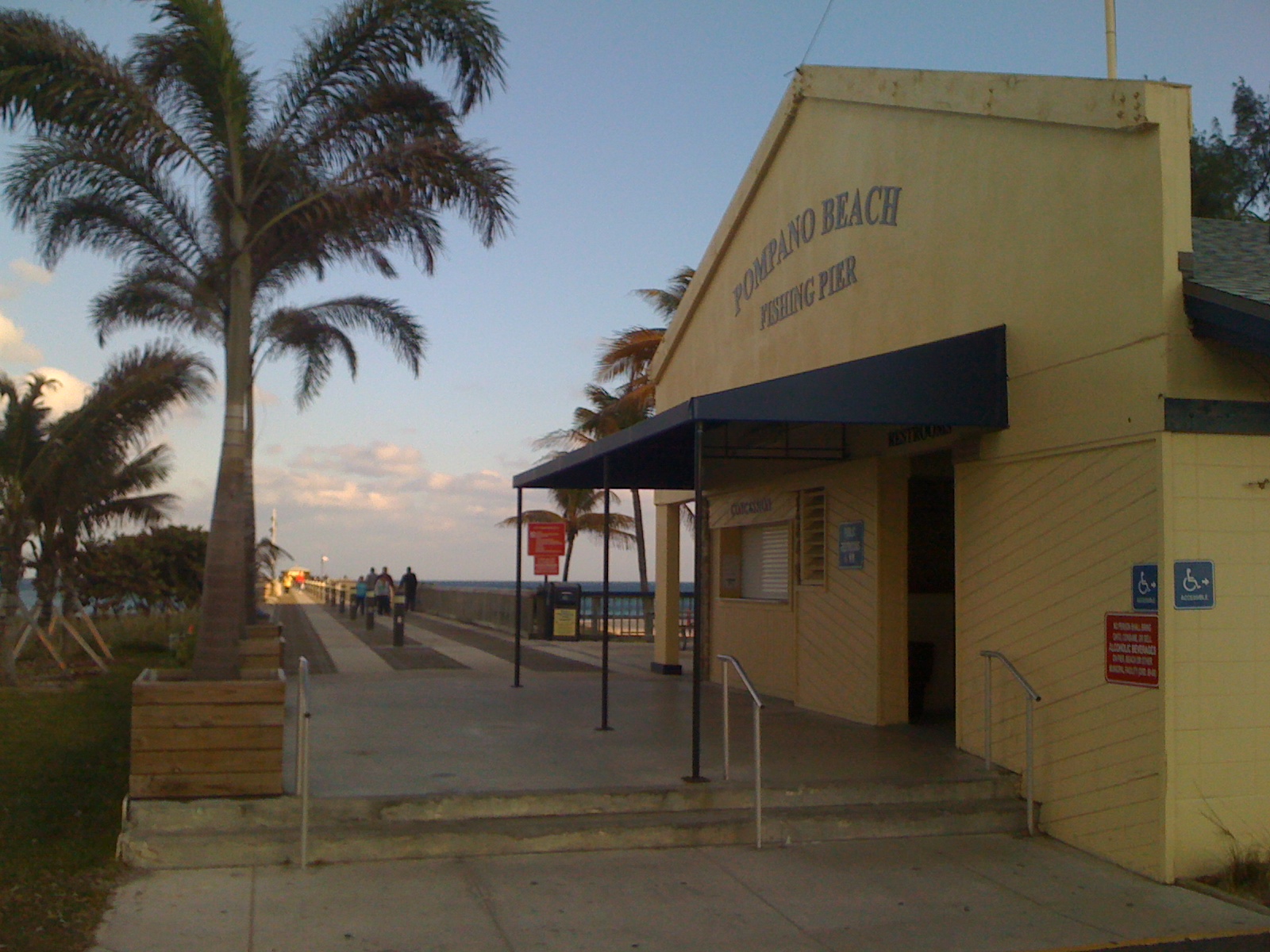 Historic pier in Pompano Beach, before the Fisher Family Pier redevelopment.