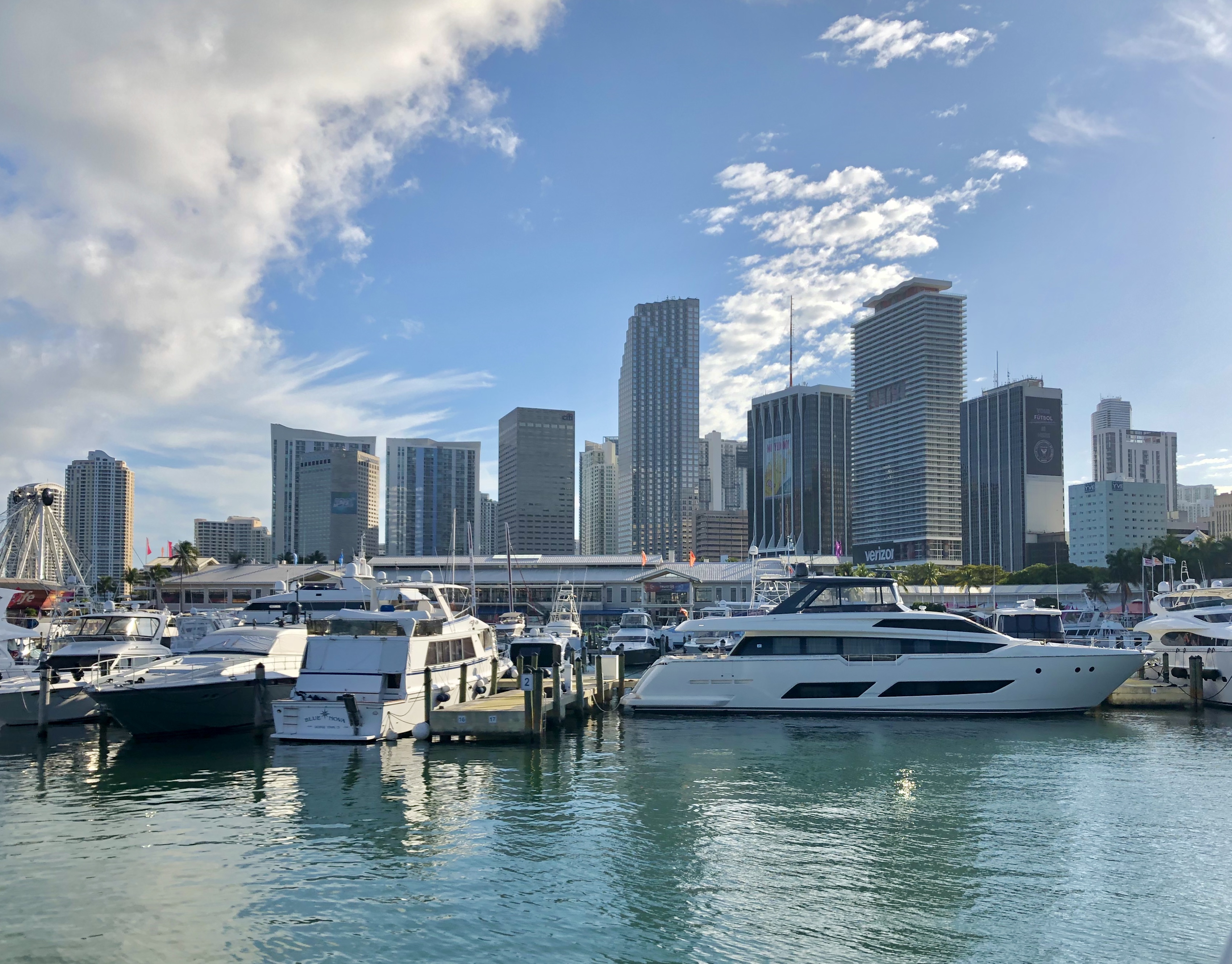 Miami skyline from Bayfront Park.
