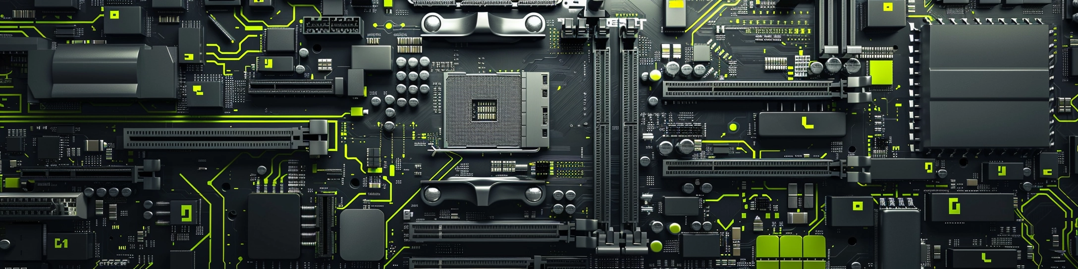 A close up of a computer circuit board