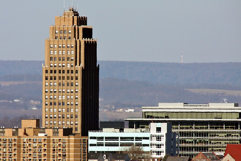 Allentown skyline in 2008.