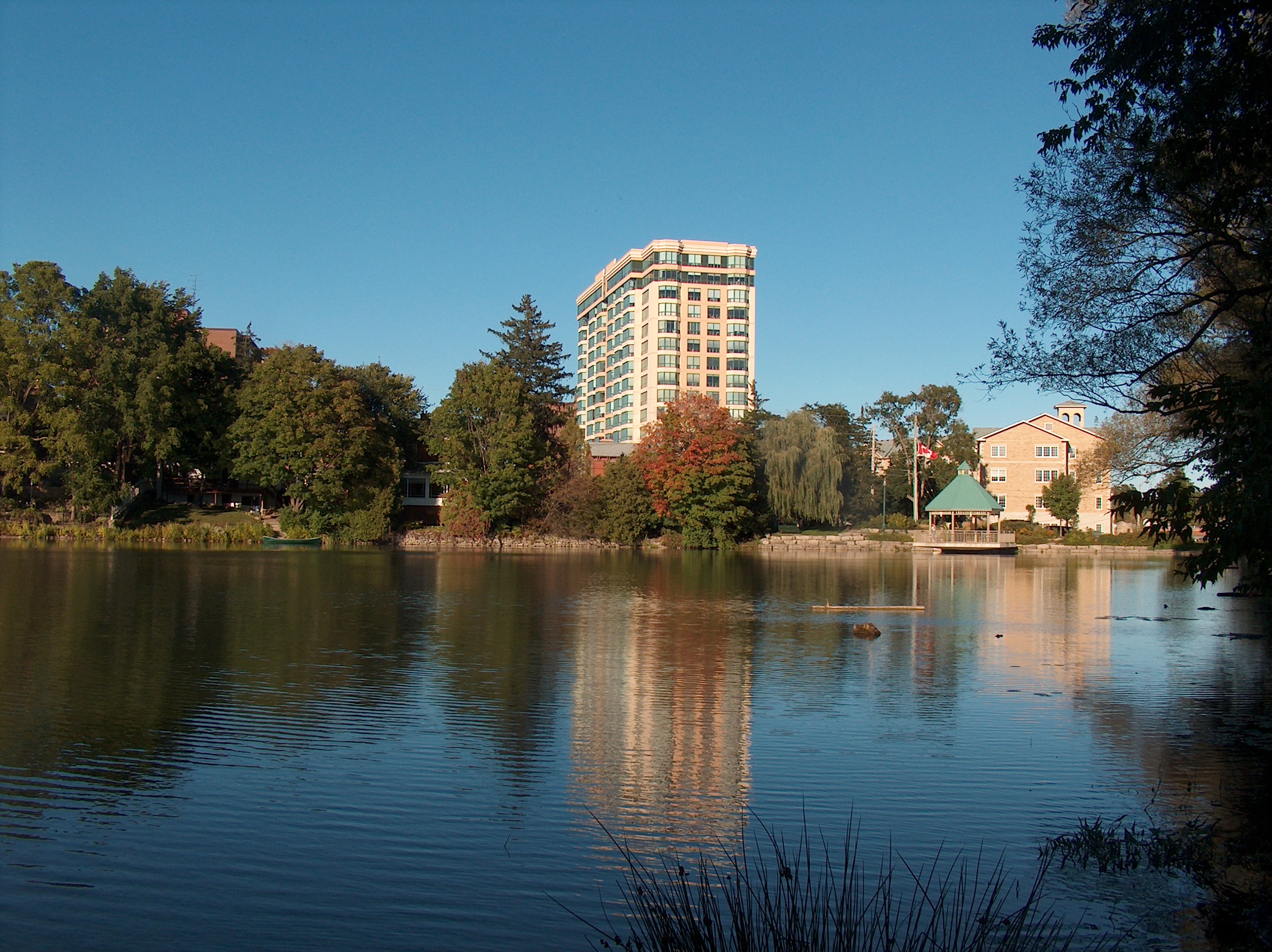 Condominium buildings in Milton.