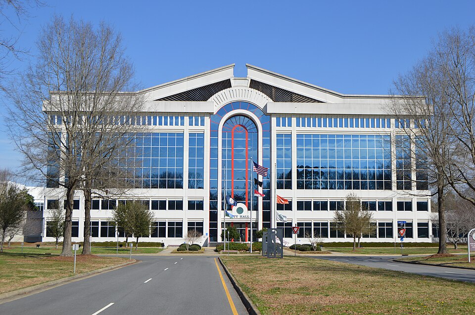 Municipal center in Chesapeake, Virginia.